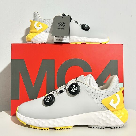 G/Fore G4 G/Drive Men’s Size 9.5 Nimbus Grey Yellow White Spikeless Golf Shoes main image 7